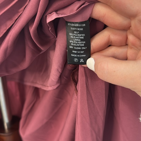 ASTR Pink Maxi Slip Dress Spaghetti Strap V-Neck - Picture 4 of 9